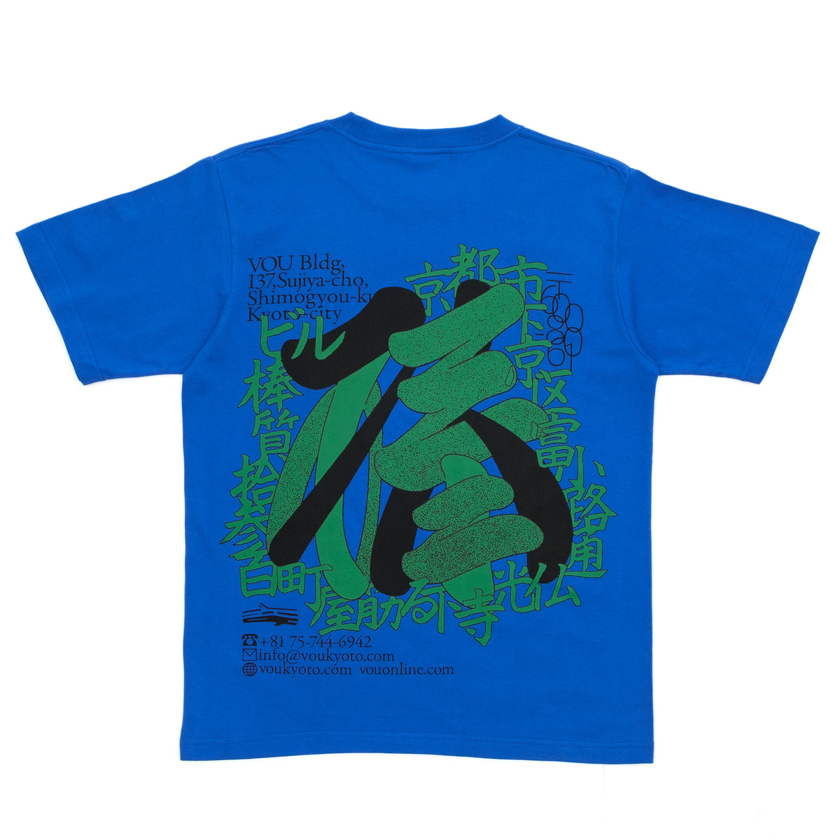 VOU/棒 CONTACT TEE (BLUE)