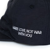 【VOU/棒 ORIGINAL × MAKE LOVE, NOT WAR】V∞U 愛は無限大 CAP (BLACK)