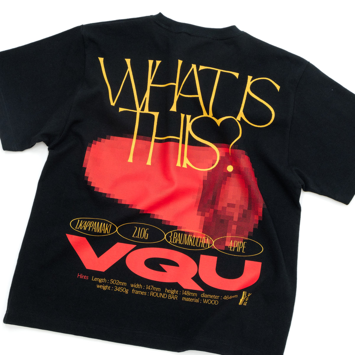 VOU/棒 ORIGINAL / VQU MOSAIC TEE (BLACK) – VOU/棒 ONLINE