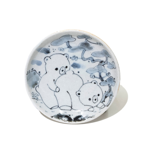 よっこらせっくま 3寸皿 #48