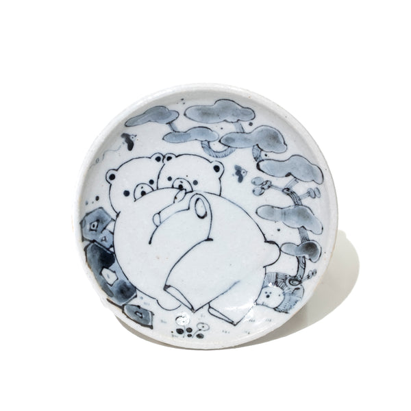 よっこらせっくま 3寸皿 #50