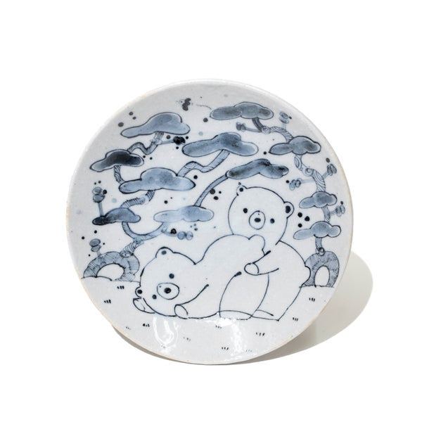 よっこらせっくま 4寸皿 #26