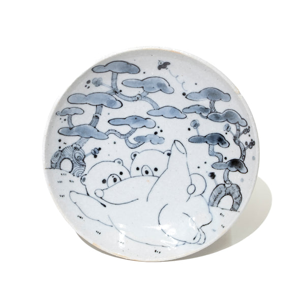 よっこらせっくま 4寸皿 #27