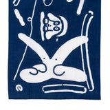 NEW 骨もぐら犬てぬぐい (紺)