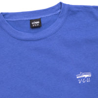 VOU/棒 1 POINT LOGO TEE (PURPLE BLUE)