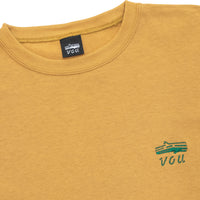 VOU/棒 1 POINT LOGO TEE (MUSTARD)