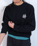 棒 刺繍 SWEATSHIRT (BLACK)