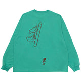 BIRDS ON VOU L/S TEE (GREEN)