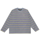 【COMING SOON】<br>VOU PEACE STRIPES L/S TEE (GRAY)