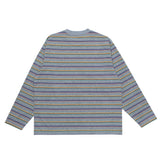 【COMING SOON】<br>VOU PEACE STRIPES L/S TEE (GRAY)