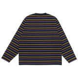 【COMING SOON】<br>VOU PEACE STRIPES L/S TEE (BLACK)