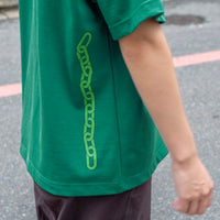 VOU CHAIN LOGO TEE (GREEN × LIGHT GREEN)