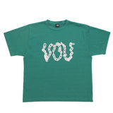 VOU CHAIN LOGO TEE (GREEN × WHITE)