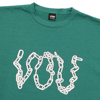 VOU CHAIN LOGO TEE (GREEN × WHITE)