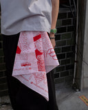 VOU/棒 CONTACT BANDANA (PALE RED)