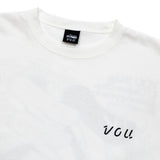 VOU/棒 CONTACT TEE (WHITE)