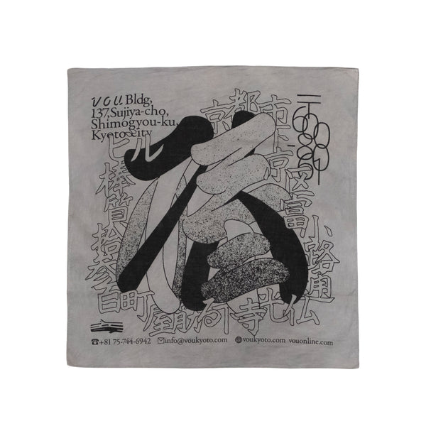 VOU/棒 CONTACT BANDANA (GRAY)