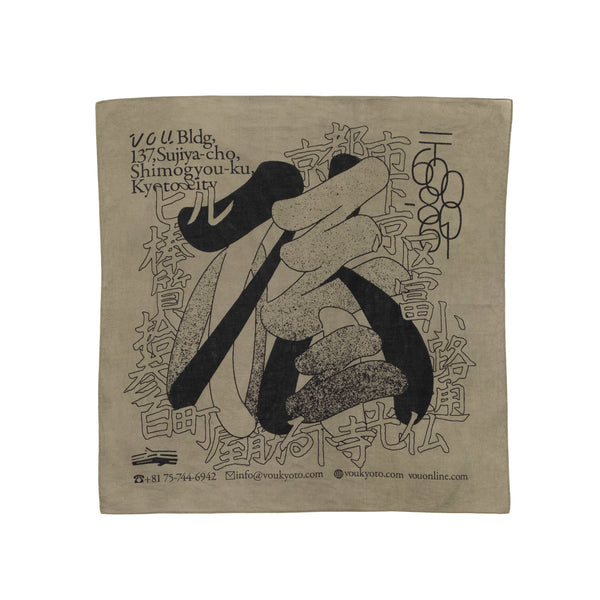 VOU/棒 CONTACT BANDANA (OLIVE)