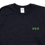 VOU/棒 CONTACT SWEAT (BLACK)