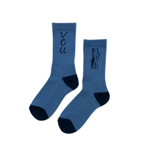VOU LOGO&LOG SOX (SMOKE BLUE)