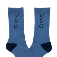 VOU LOGO&LOG SOX (SMOKE BLUE)