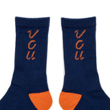 VOU LOGO&LOG SOX (NAVY)