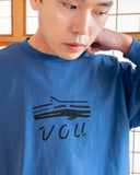 VOU LOGO L/S TEE (BLUE)