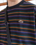 VOU PEACE STRIPES L/S TEE (BLACK)