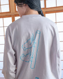 BIRDS ON VOU L/S TEE (GRAY)