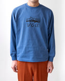 【COMING SOON】<br>VOU LOGO L/S TEE (BLUE)