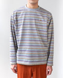 【COMING SOON】<br>VOU PEACE STRIPES L/S TEE (GRAY)