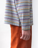 【COMING SOON】<br>VOU PEACE STRIPES L/S TEE (GRAY)