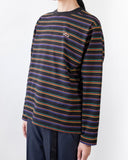【COMING SOON】<br>VOU PEACE STRIPES L/S TEE (BLACK)