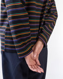 【COMING SOON】<br>VOU PEACE STRIPES L/S TEE (BLACK)
