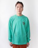BIRDS ON VOU L/S TEE (GREEN)