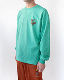 BIRDS ON VOU L/S TEE (GREEN)