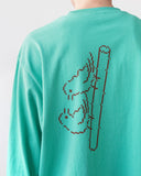 BIRDS ON VOU L/S TEE (GREEN)