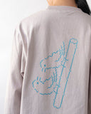 BIRDS ON VOU L/S TEE (GRAY)
