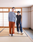 【COMING SOON】<br>VOU PEACE STRIPES L/S TEE (BLACK)