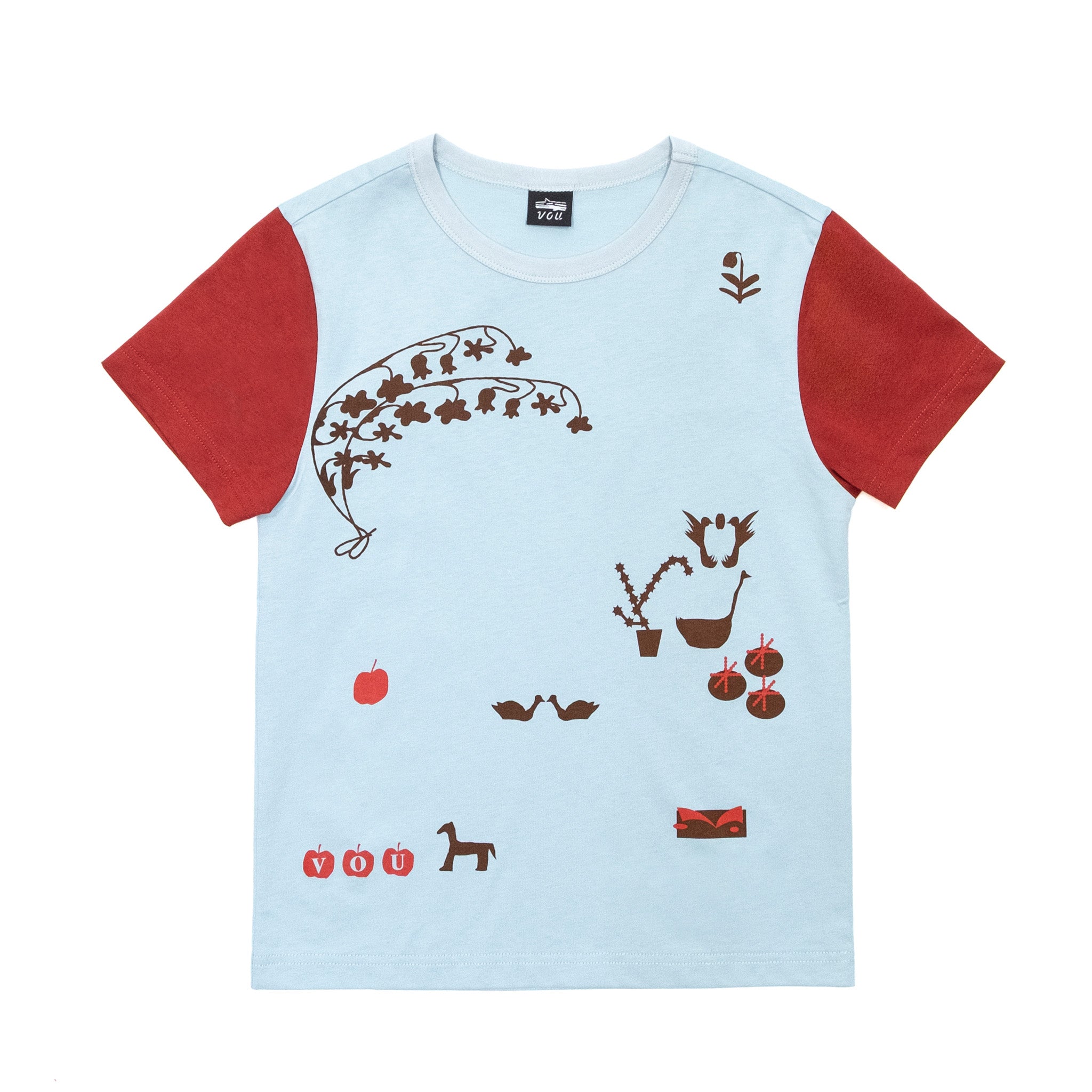 260626_rideonvou TEE (LIGHT BLUE x RED)