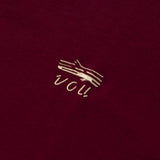 VOU/棒 1point logo Tee (BURGUNDY)